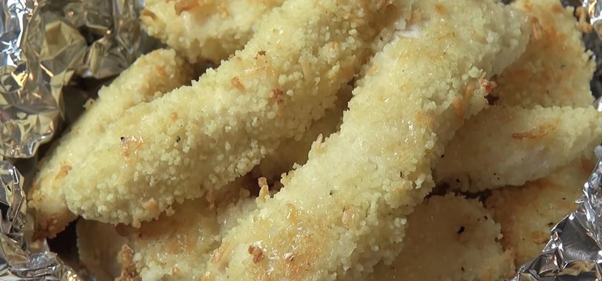 Parmesan Cous Cous Crusted Chicken Strips Recipe | SideChef
