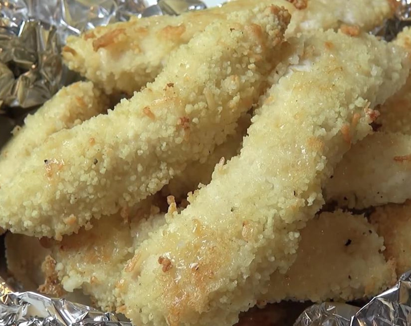 Parmesan Cous Cous Crusted Chicken Strips