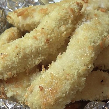 Parmesan Cous Cous Crusted Chicken Strips Recipe | SideChef
