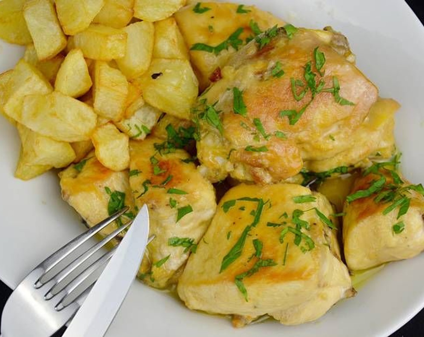 Garlic Chicken with Potatoes