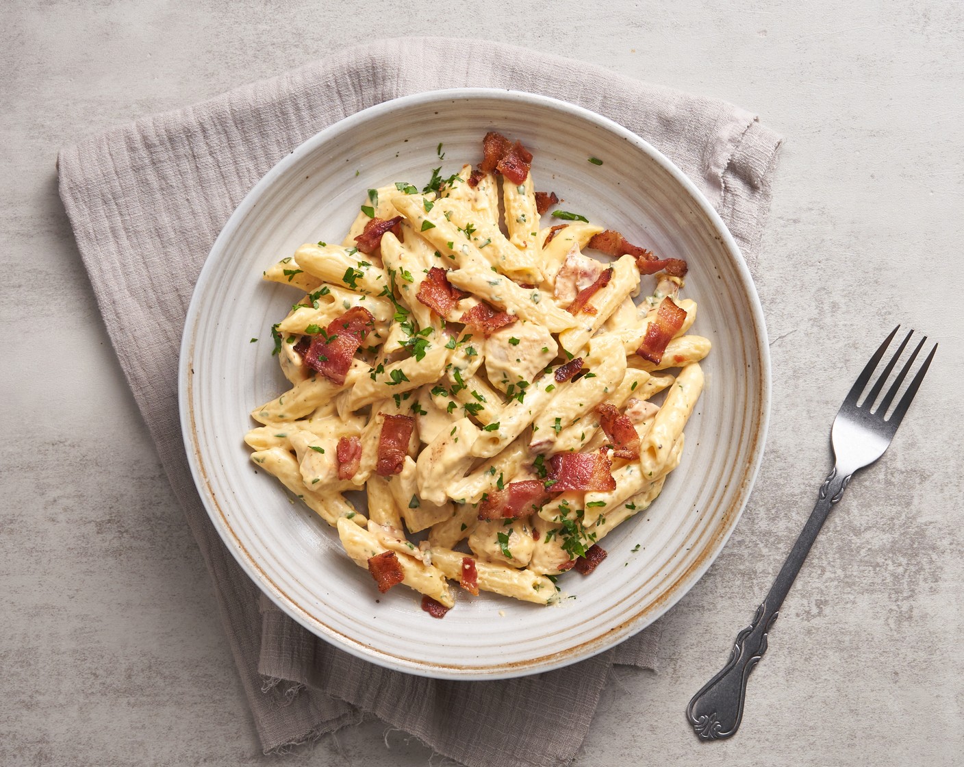 Chicken Bacon Ranch Pasta Recipe | SideChef