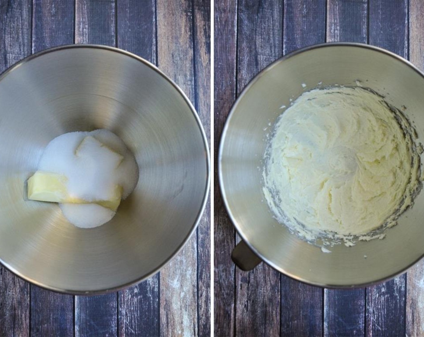 step 2 In a large bowl, combine Butter (3/4 cup) and Granulated Sugar (2/3 cup) and beat with a mixer on high speed until fluffy.