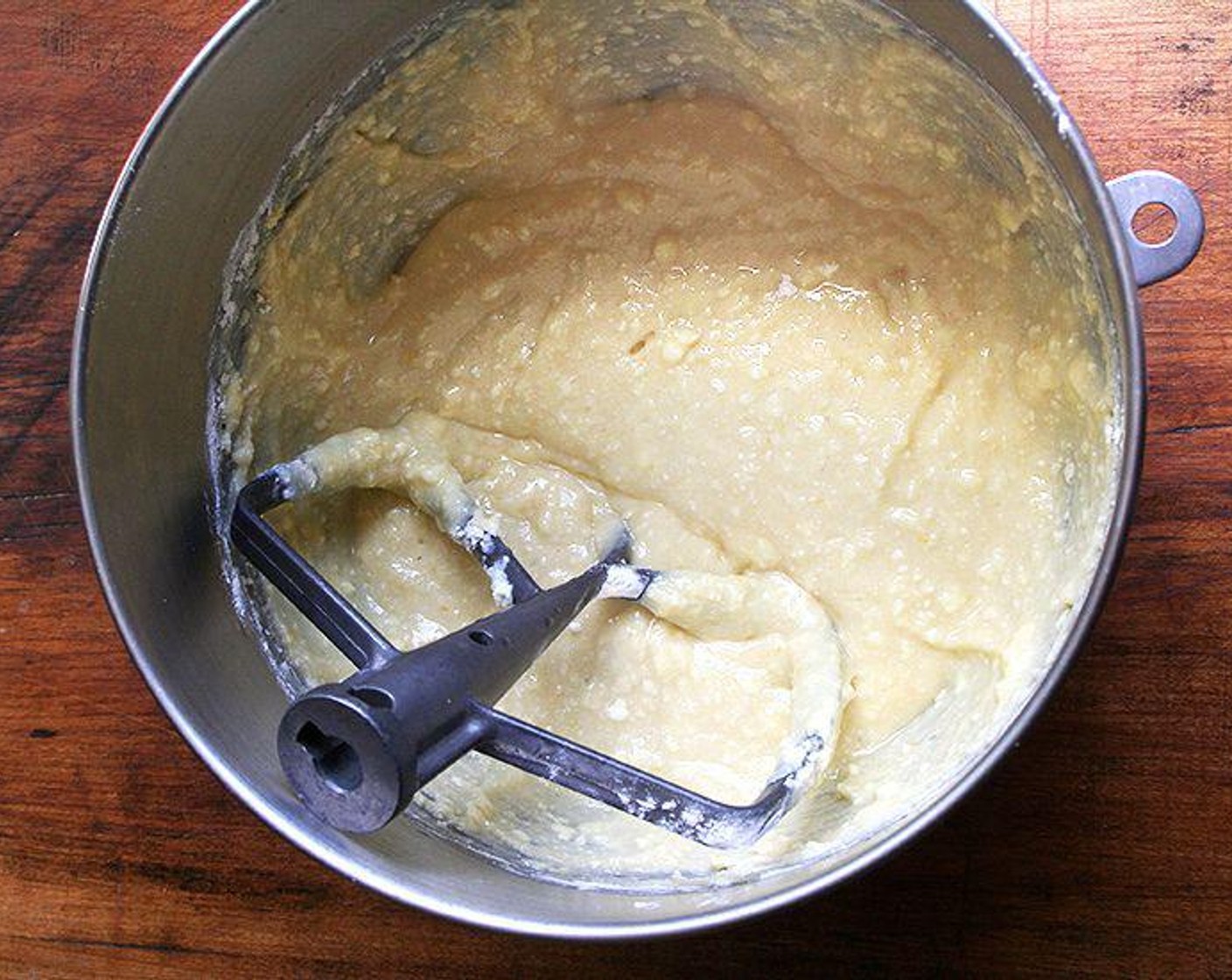 step 3 Using a mixer, cream the Unsalted Butter (3/4 cup), Ricotta Cheese (1 1/2 cups) and Granulated Sugar (1 1/2 cups) until blended, about 3 minutes. With the machine running, add the Farmhouse Eggs® Large Brown Eggs (3) one at a time.