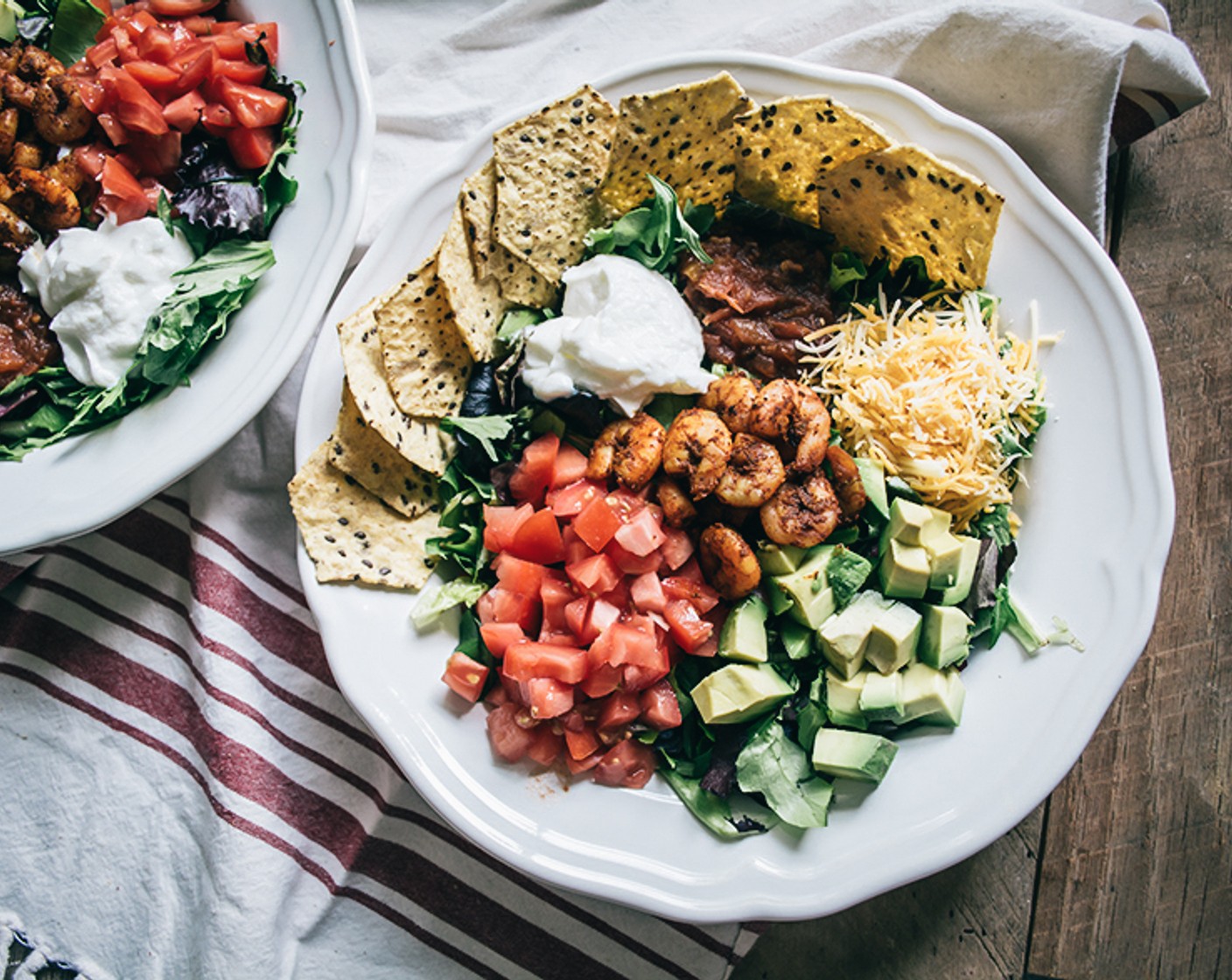 Easy Shrimp and Avocado Taco Salad