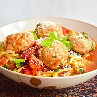 Chicken Meatball Zoodles Recipe | SideChef