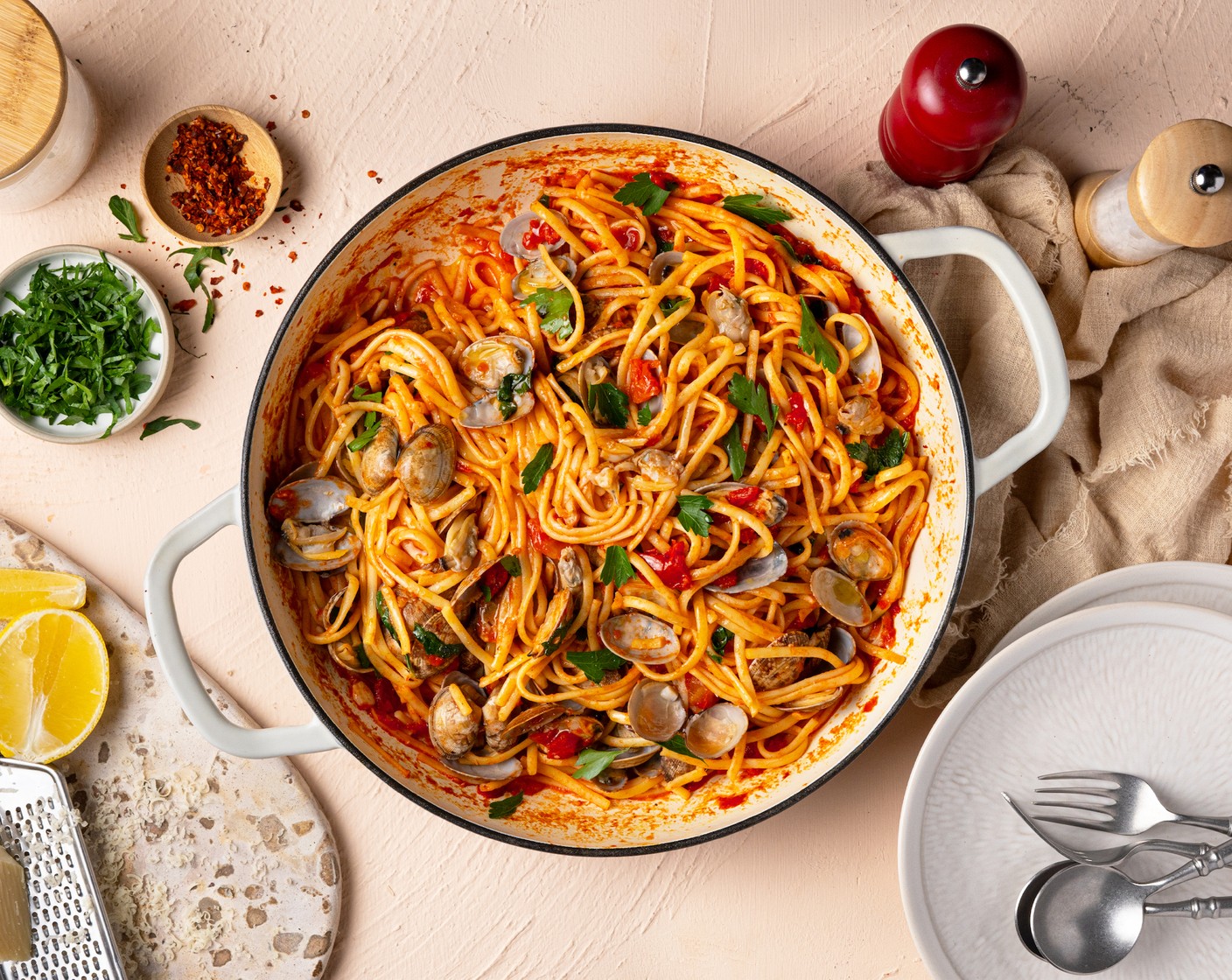 5-Ingredient Clam Linguine