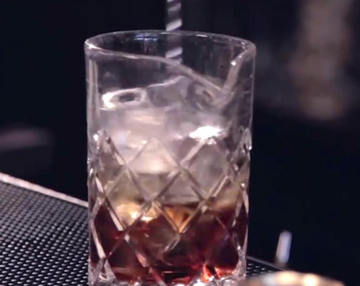 step 1 Stir Rye Whiskey (1 fl oz), Sweet Vermouth (0.5 fl oz), and Ramazzotti Amaro (0.5 fl oz) with ice.