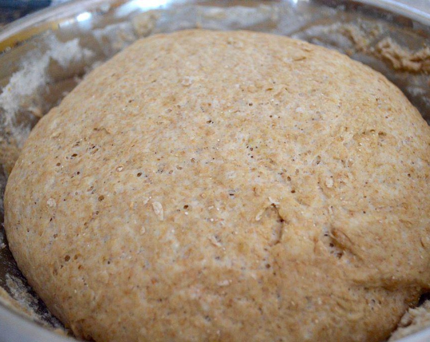 step 3 Knead the dough for 10 minutes to really activate the gluten and make the dough elastic. Then return it to the bowl and cover it. Let it sit in a warm, dry place for an hour to rest and double in size.