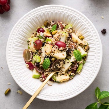 Apple Quinoa Salad with Sweet Tahini Dressing Recipe | SideChef