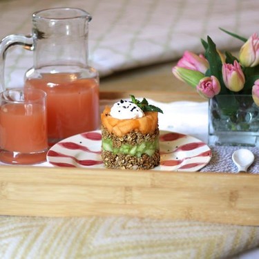 Stacked Granola and Melon Recipe | SideChef