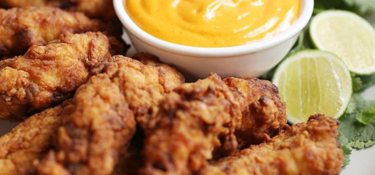 Korean Fried Chicken Strips with Gochujang Aioli Recipe SideChef