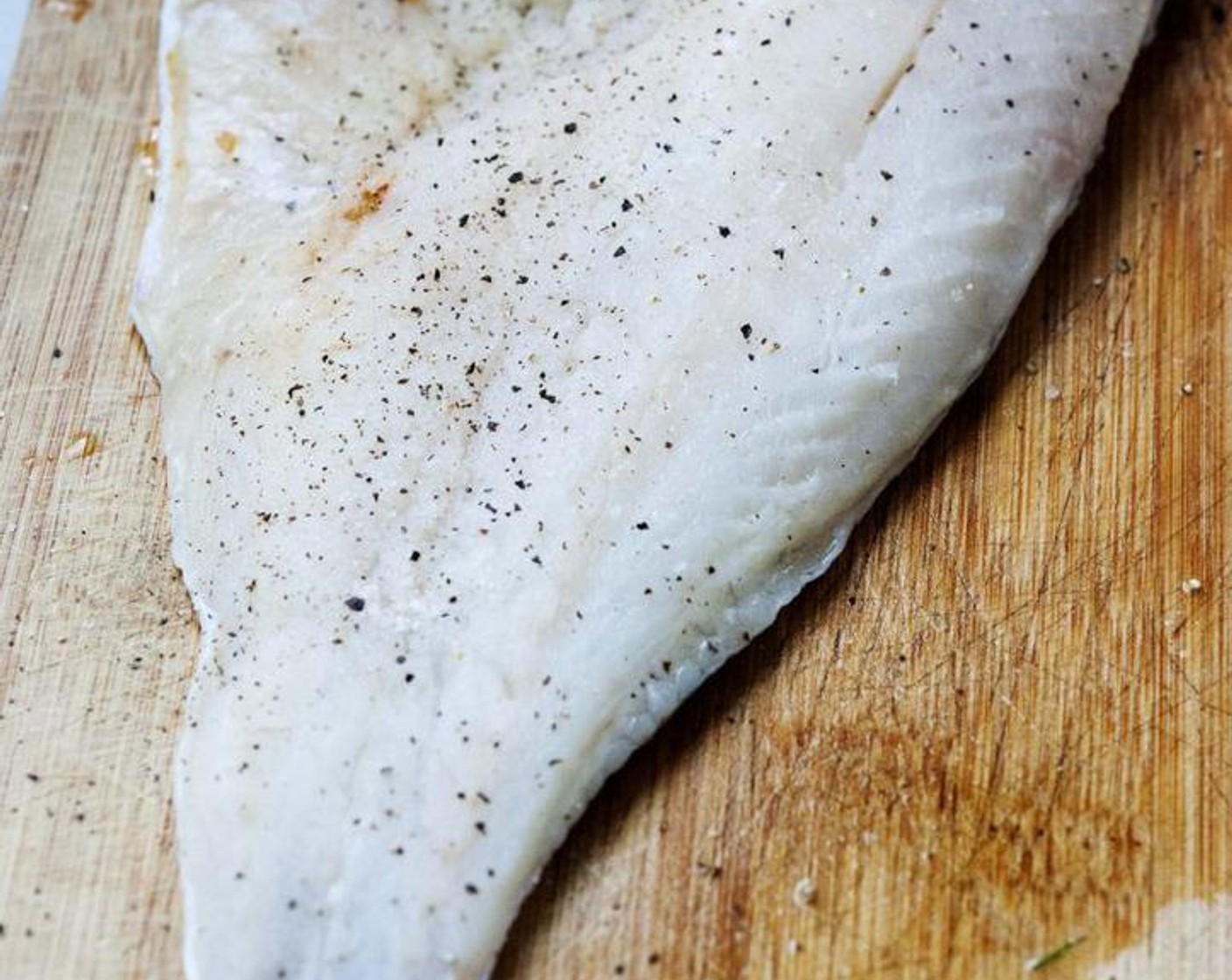 step 1 Pat the Red Snapper Fillets (9 oz) with kitchen paper and season with Salt (to taste) and Ground Black Pepper (to taste).