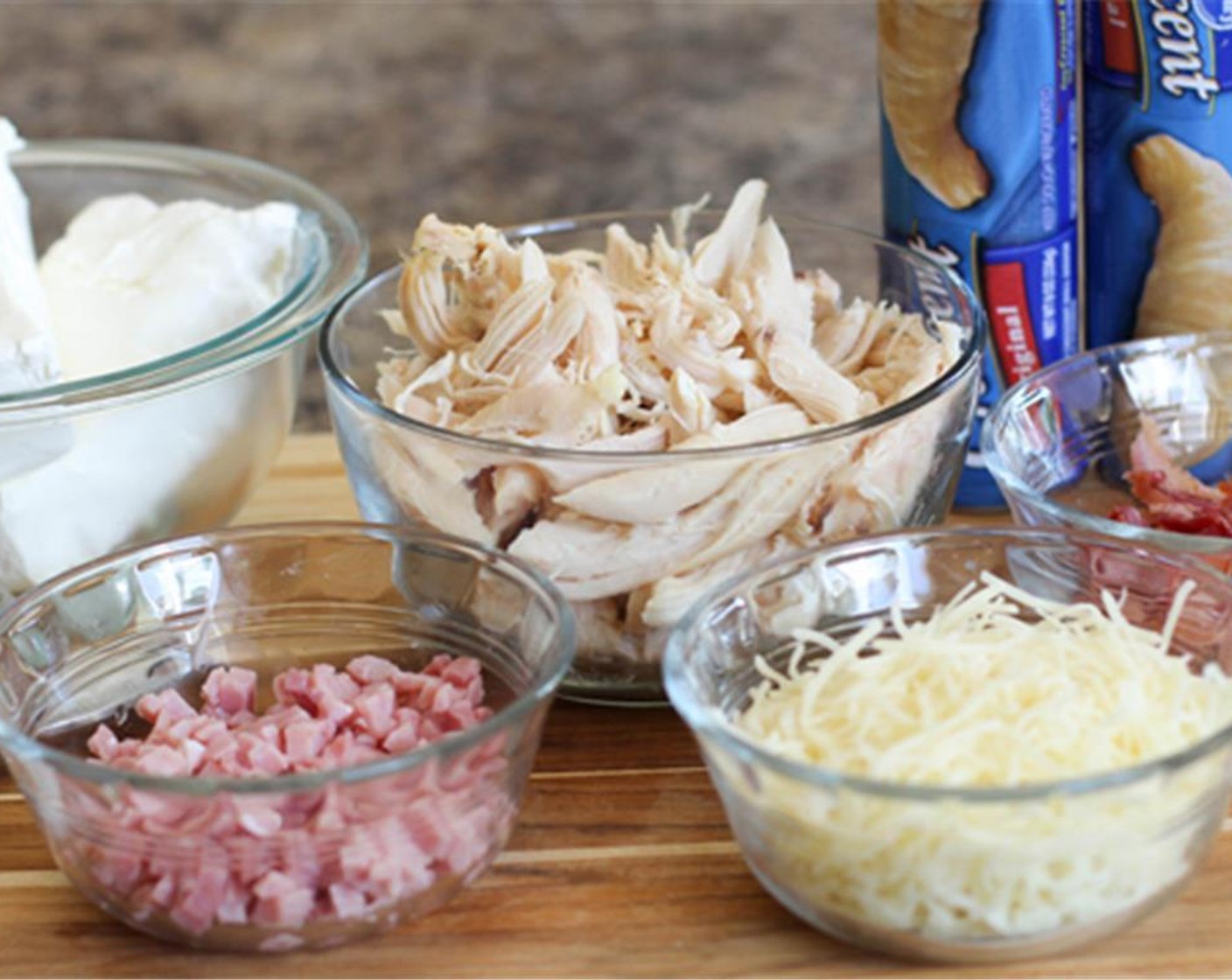 step 2 In a large bowl, stir together Cream Cheese (2 cups), Garlic Salt (1/4 tsp), and Onion Powder (1/4 tsp).