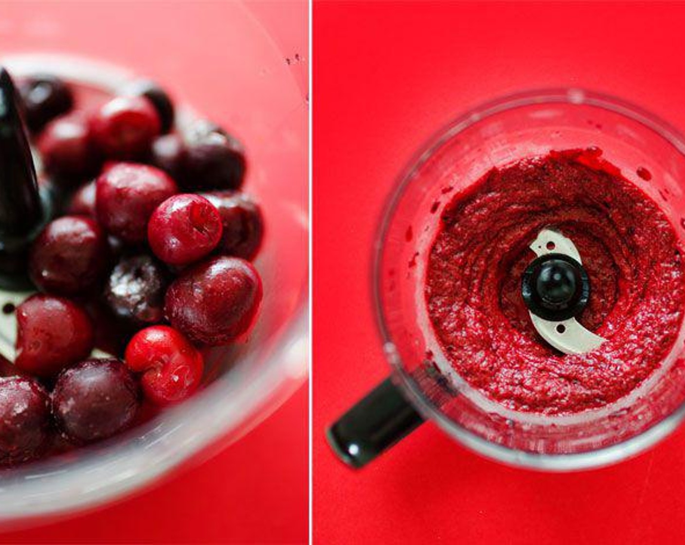step 2 In a food processor, grind the Cherries (150 g) until fairly smooth.