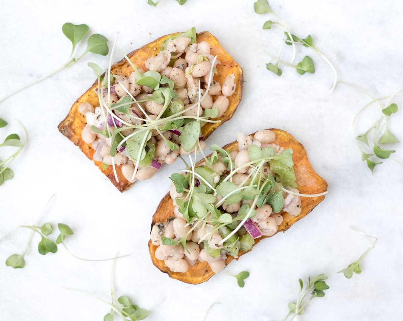 Navy Bean Salad Toasties