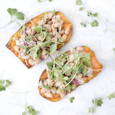 Navy Bean Salad Toasties Recipe | SideChef