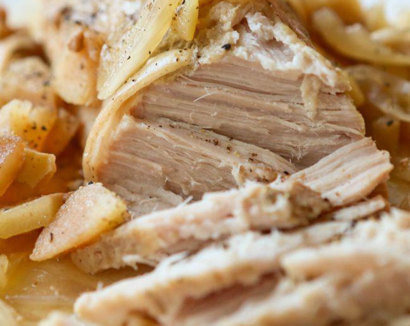 Crockpot Pork Loin with Apples