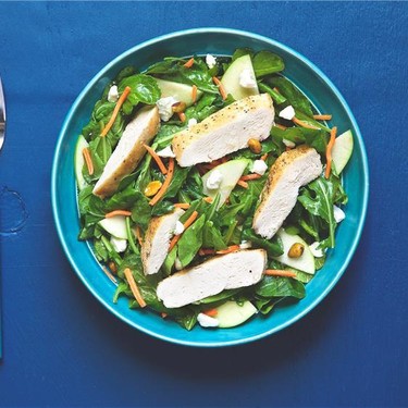 Chicken Arugula Salad with Apple and Goat Cheese Recipe | SideChef