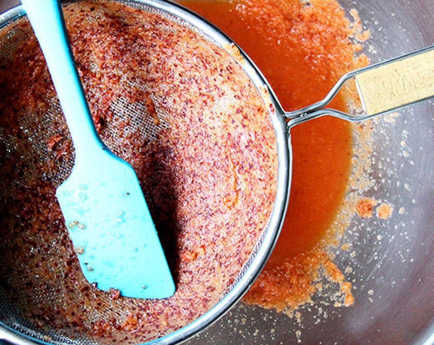 step 2 Press the mixture through a sieve.