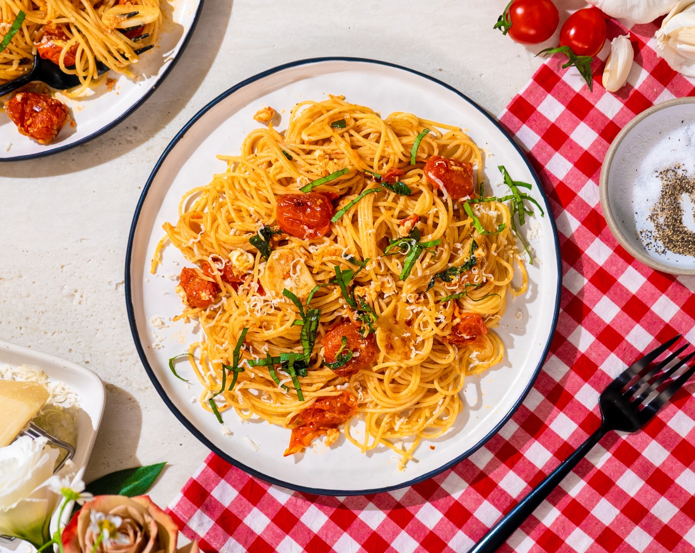 Angel Hair Pasta with Burst Cherry Tomato