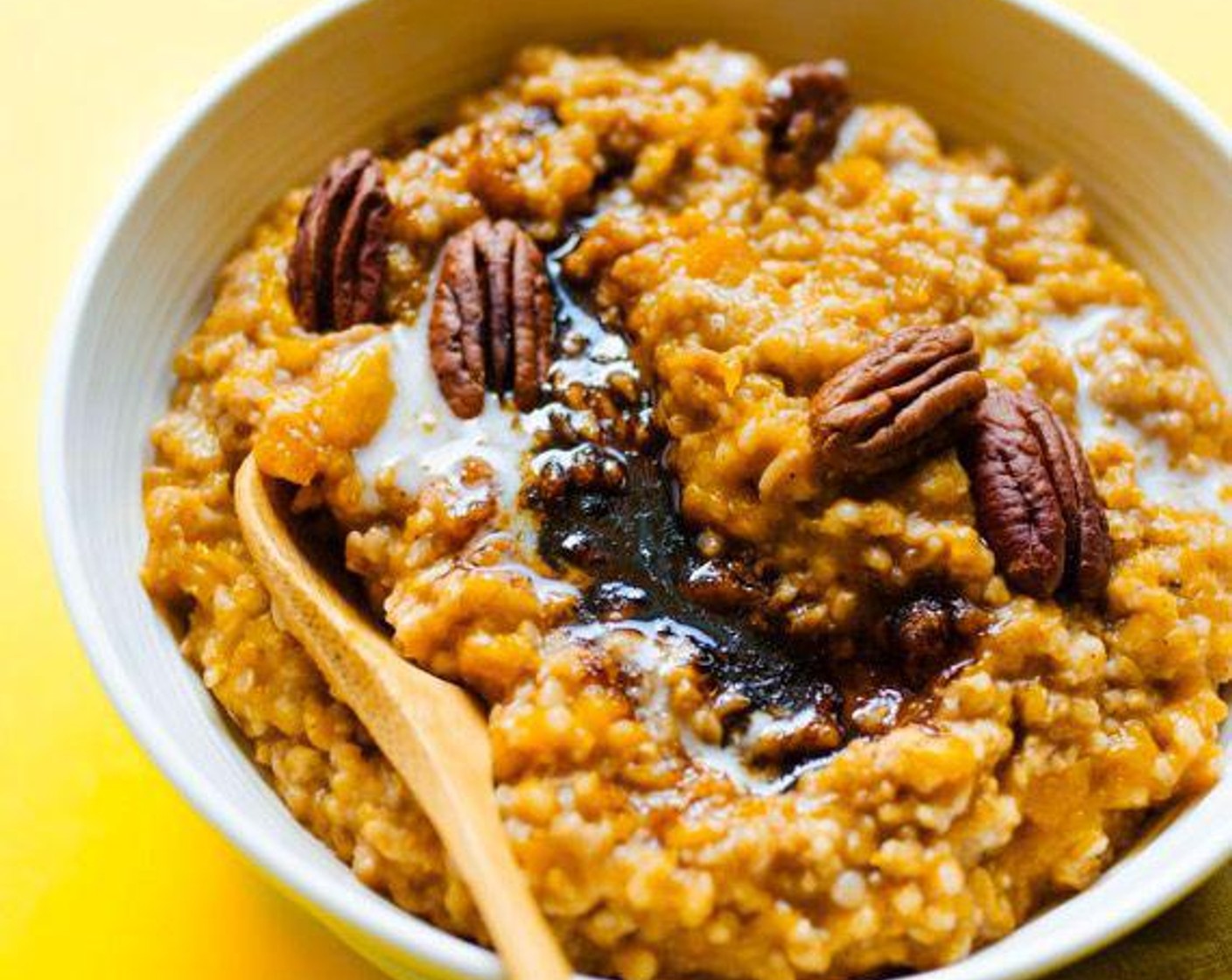 Crockpot Steel Cut Oatmeal with Butternut Squash