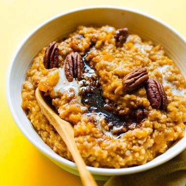 Crockpot Steel Cut Oatmeal with Butternut Squash Recipe | SideChef