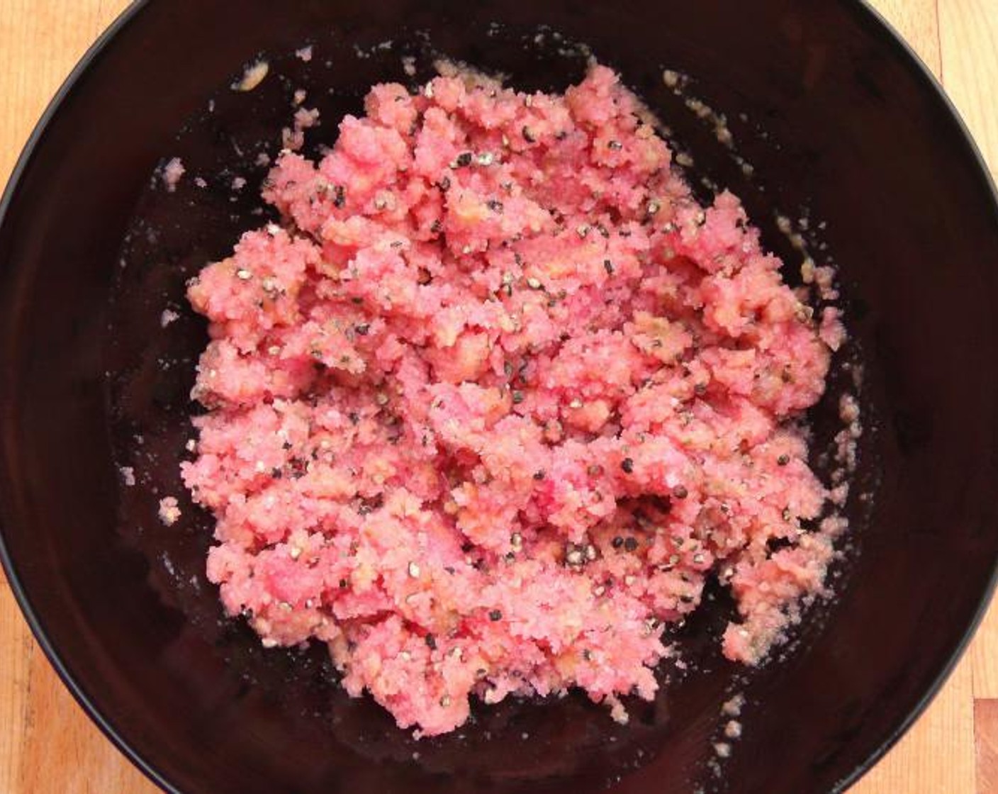 step 2 Mix the Kosher Salt (2 cups), Granulated Sugar (1 cup), Vodka (3 fl oz), Beet Juice (1/2 cup), Dijon Mustard (2 Tbsp) and Freshly Ground Black Pepper (1 Tbsp).