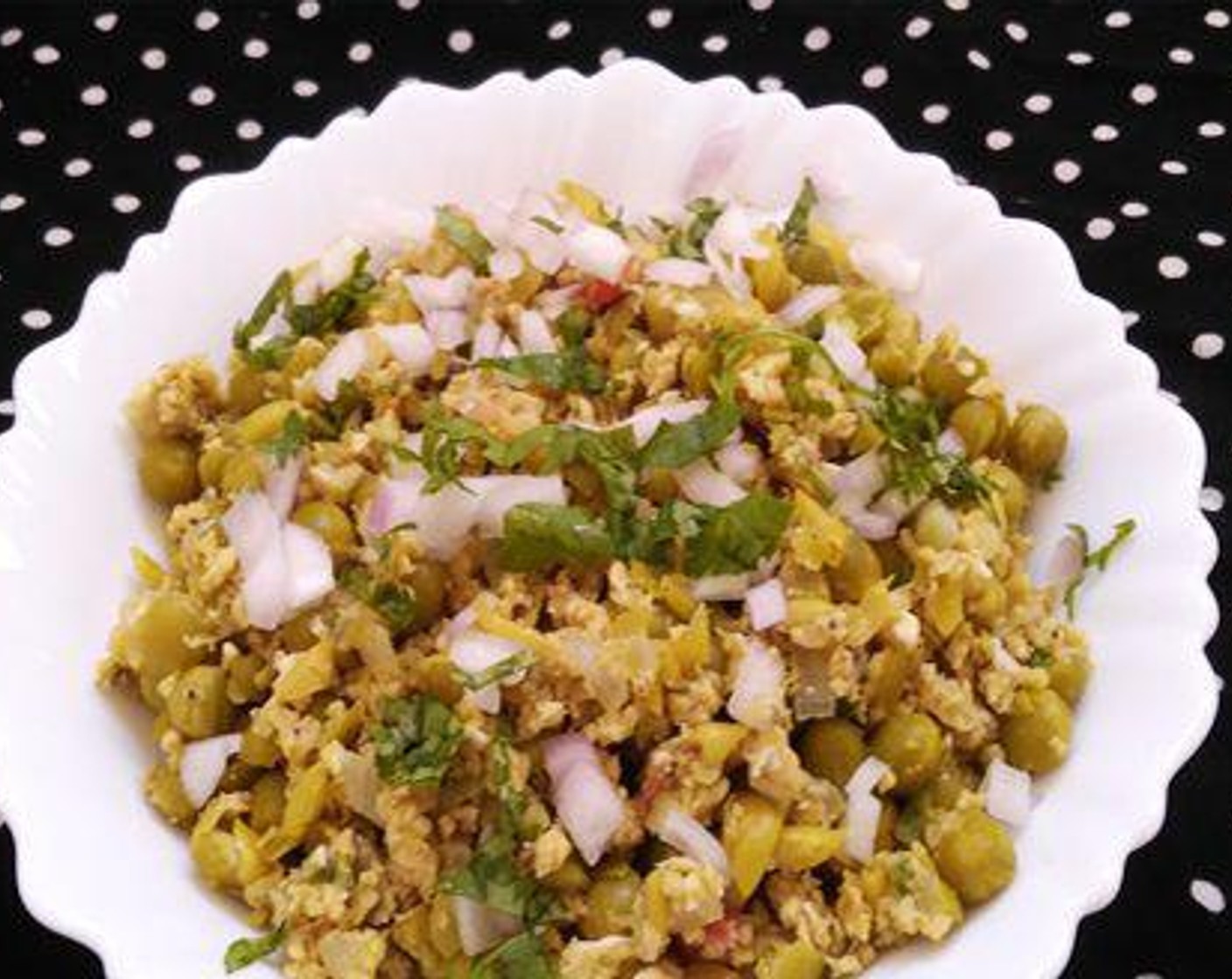 Egg and Green Peas Scramble