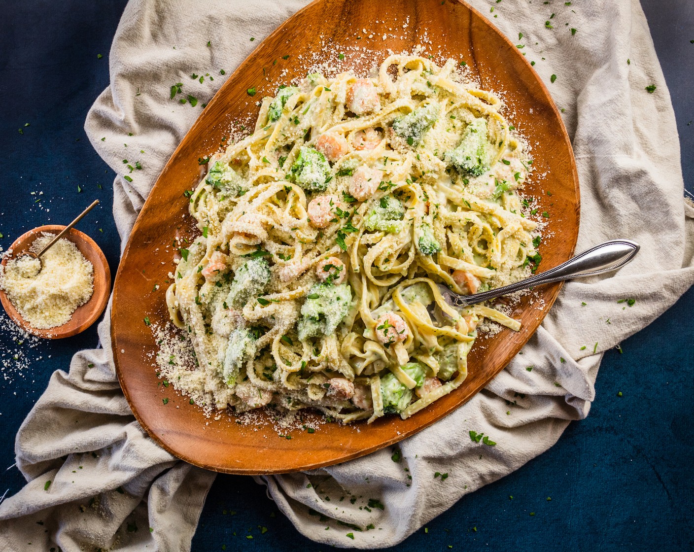 Shrimp and Broccoli Alfredo