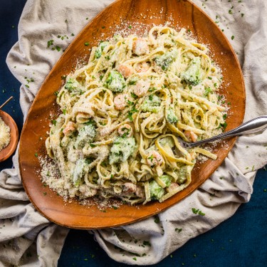 Shrimp and Broccoli Alfredo Recipe | SideChef