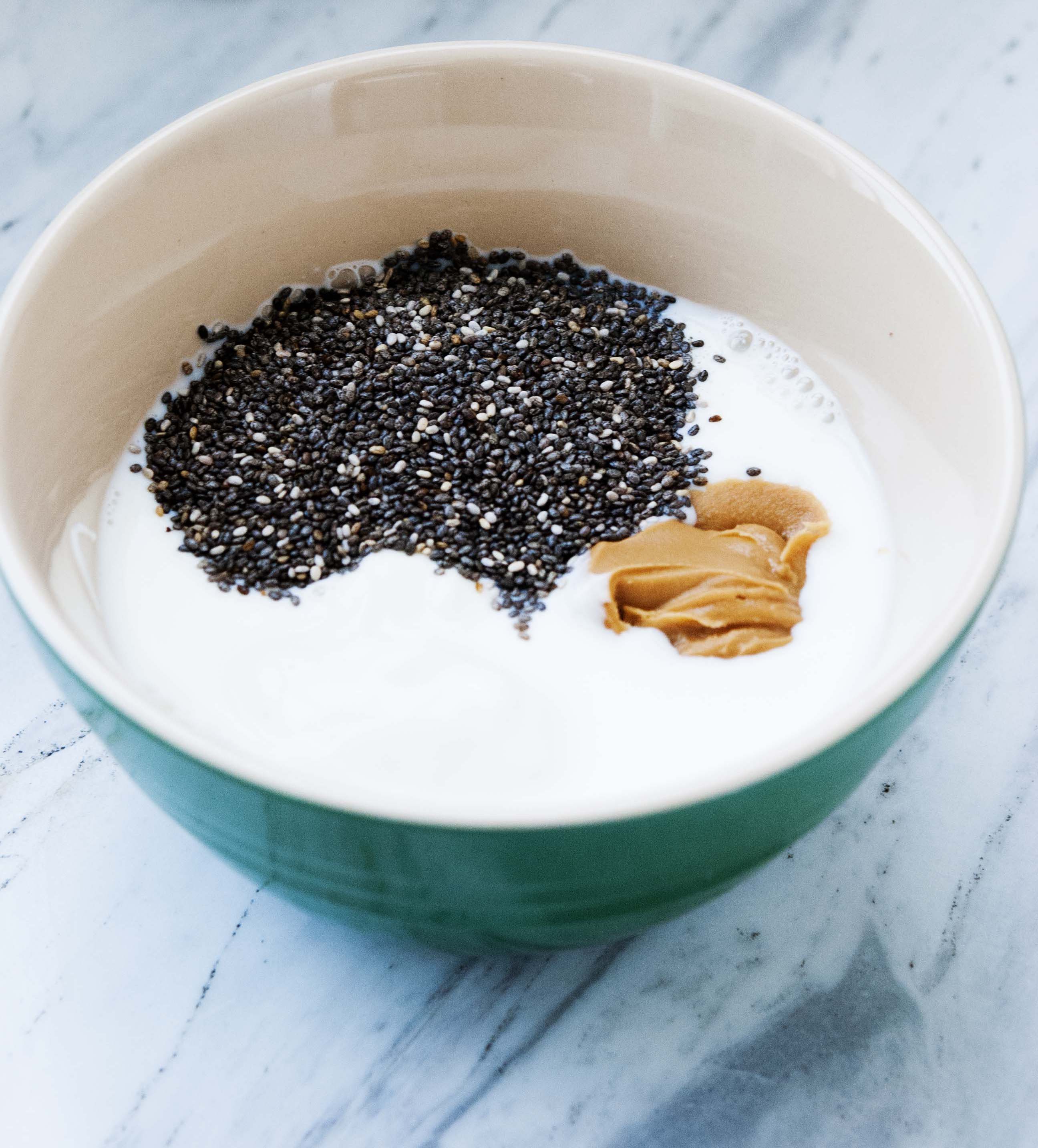 Yogurt Peanut Butter Chia Pudding Recipe | SideChef