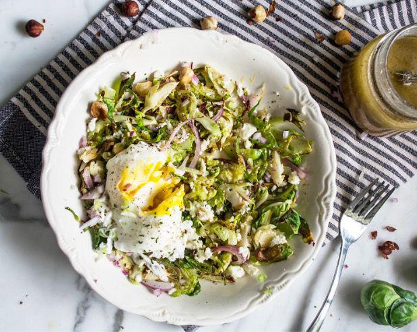 Brussels Sprouts Breakfast Bowl with Poached Eggs Recipe | SideChef