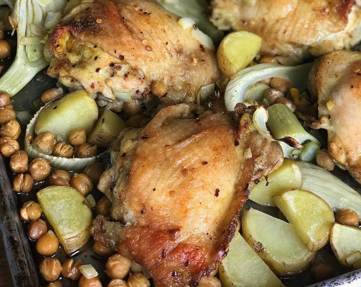 Chickpea & Fennel Chicken Traybake