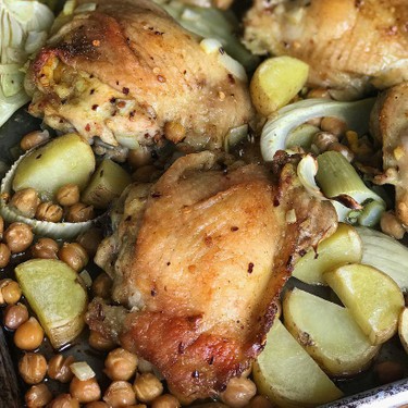 Chickpea & Fennel Chicken Traybake Recipe | SideChef