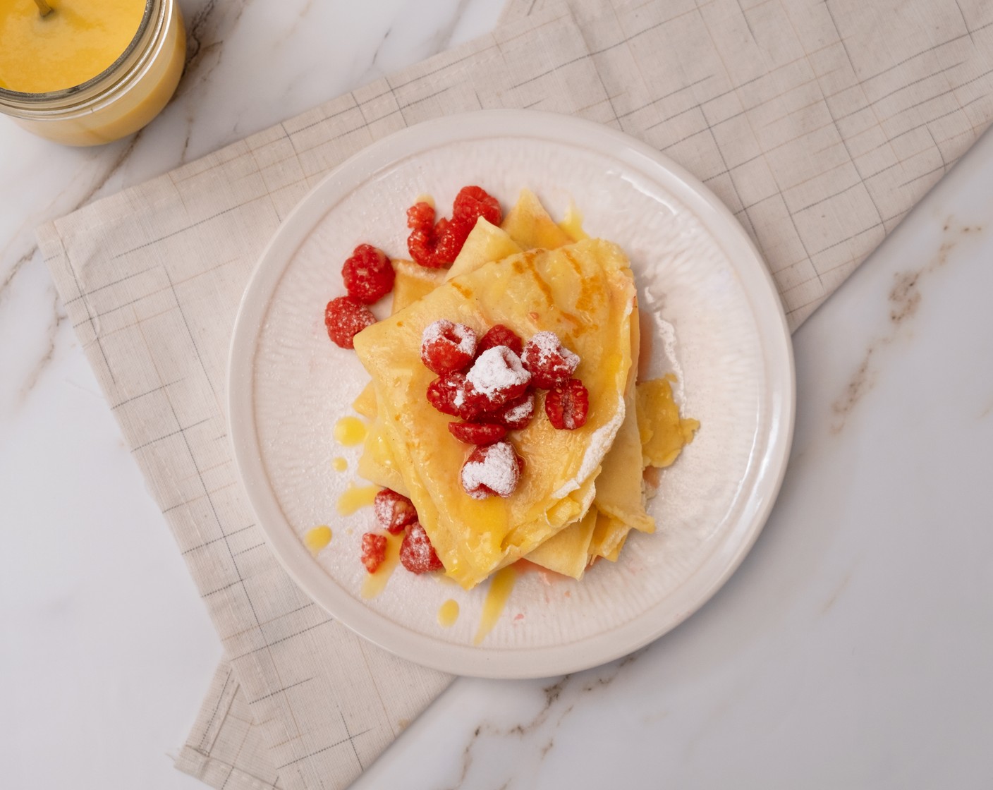 Raspberry Lemonade Gluten-Free Crepes