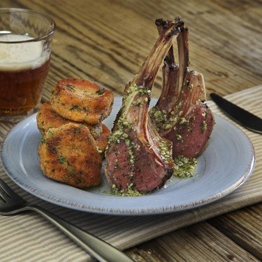 Lamb Chops with Mint Pesto and Sweet Maple Potato Recipe | SideChef