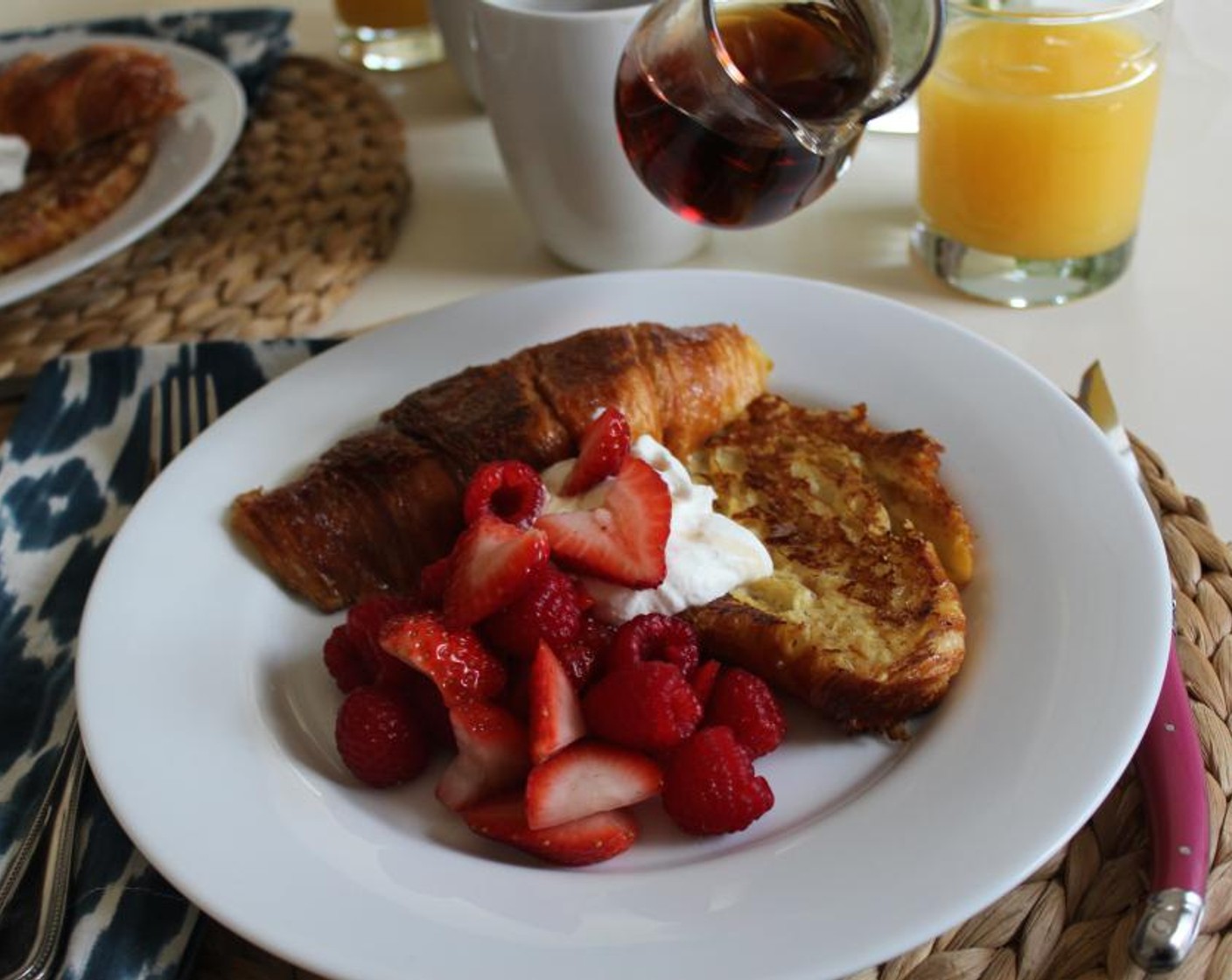 Croissant French Toast with Red Berries