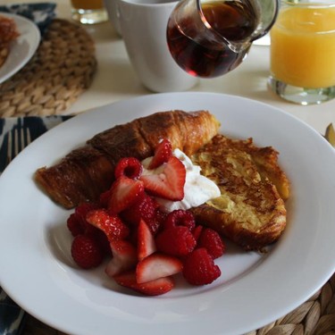 Croissant French Toast with Red Berries Recipe | SideChef