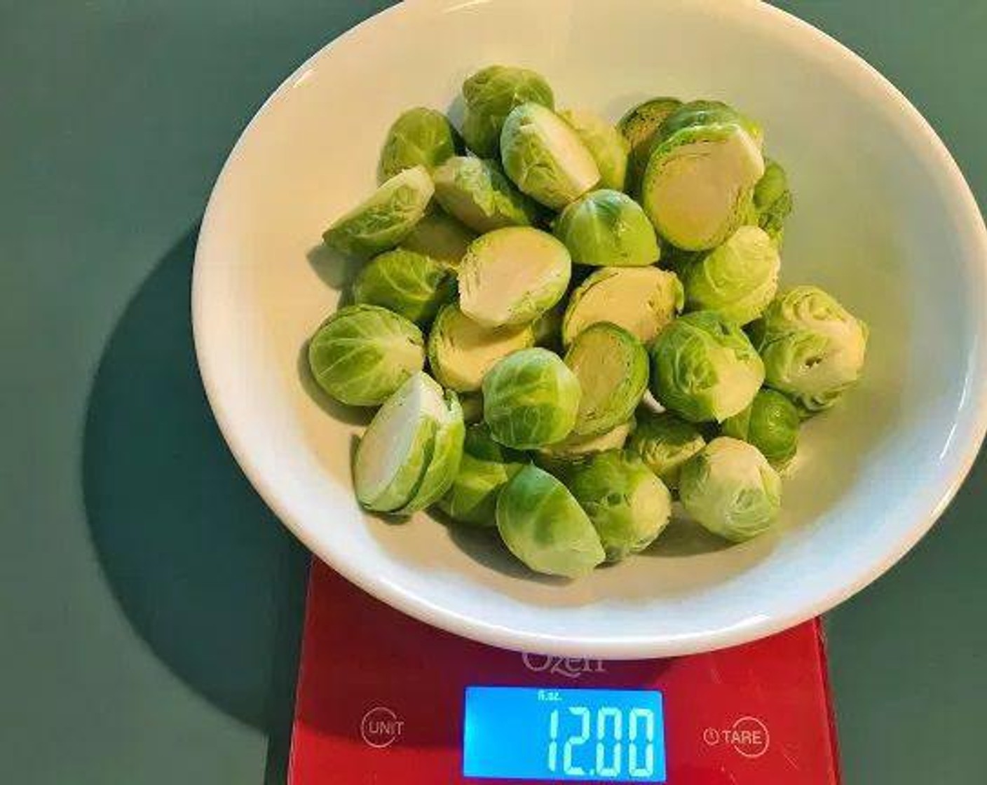 step 2 Cut Brussels Sprouts (3 3/4 cups) sprouts into bite-sized pieces. Cut the bigger ones in half.