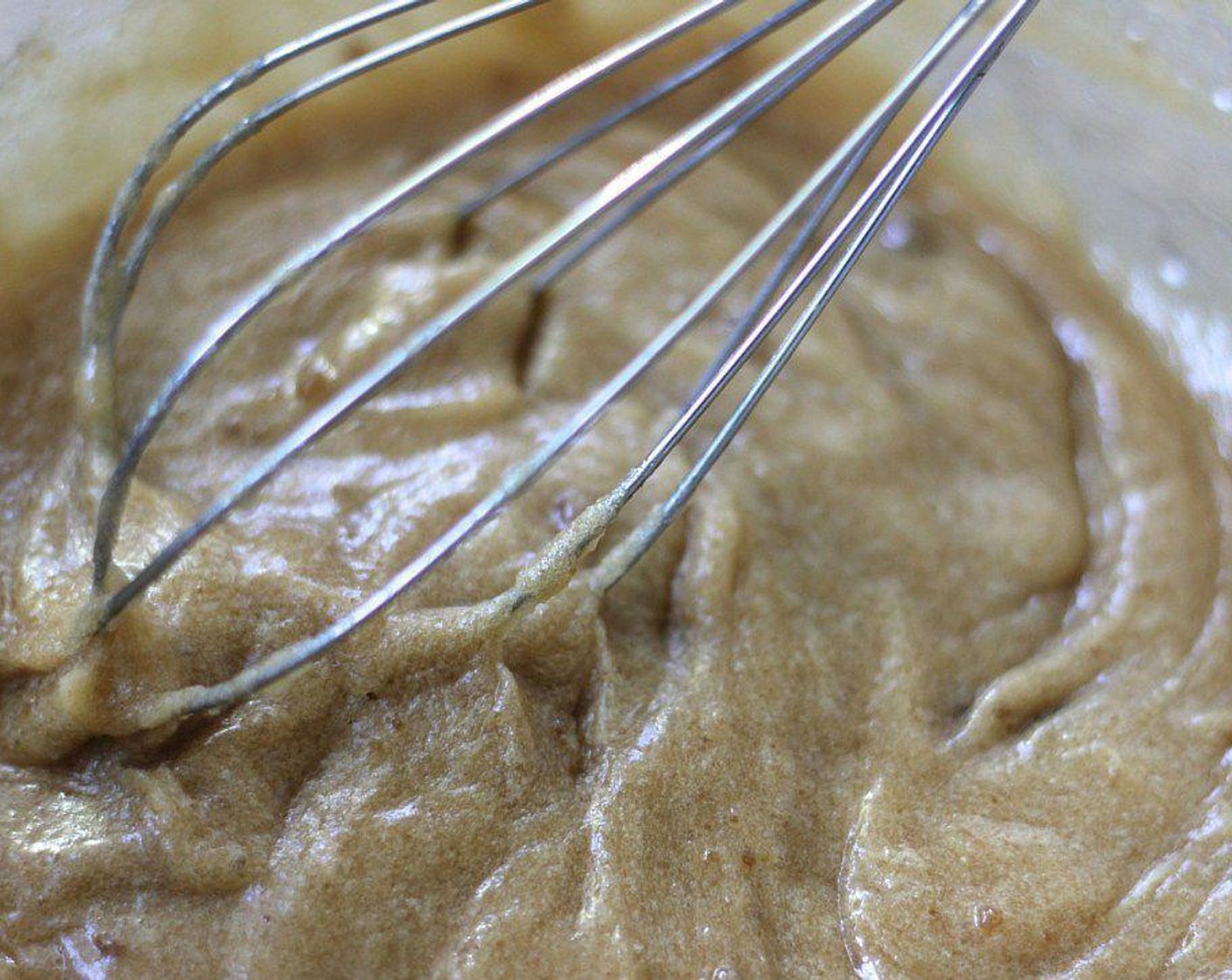 step 2 In a large bowl, whisk together melted Unsalted Butter (1/2 cup), Dark Brown Sugar (3/4 cup), and Granulated Sugar (1/4 cup) until smooth. Add Egg (1) and Clear Imitation Vanilla Extract (1/2 Tbsp), and whisk well.