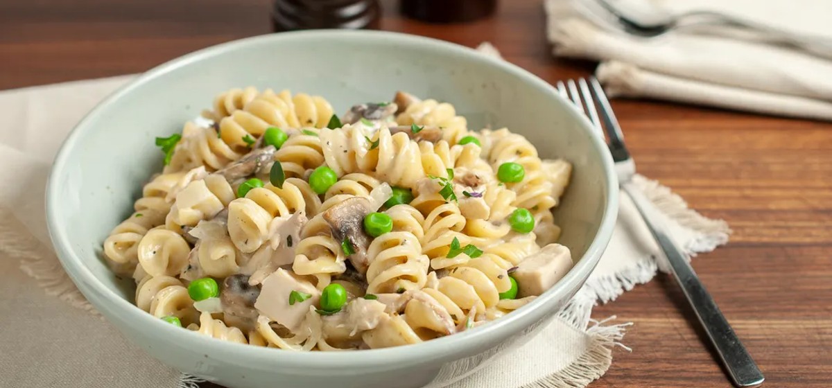 One Pot Turkey Mushroom Pasta Recipe | SideChef