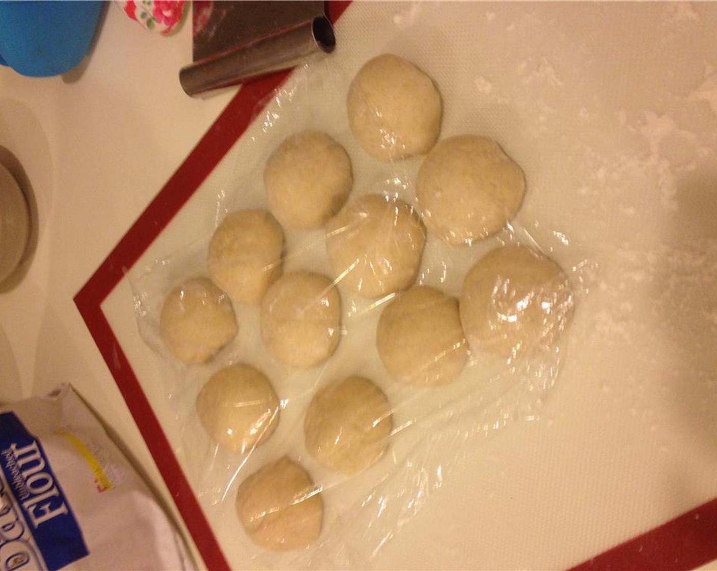 step 14 Roll the dough into balls and let rest for 15 minutes.