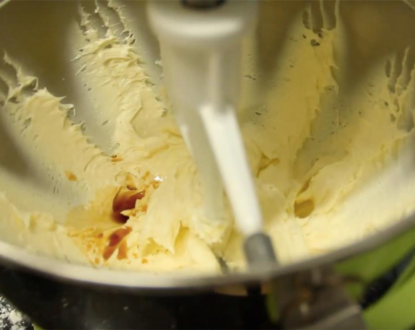 step 2 Add in Powdered Confectioners Sugar (3 2/3 cups), Corn Starch (2 Tbsp), Vanilla Extract (1/2 tsp), and Salt (1/4 tsp). Mix on low speed until just combined.