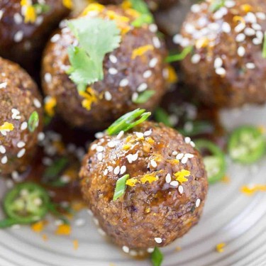Asian Spiced Quinoa Meatballs with Orange Sauce Recipe | SideChef