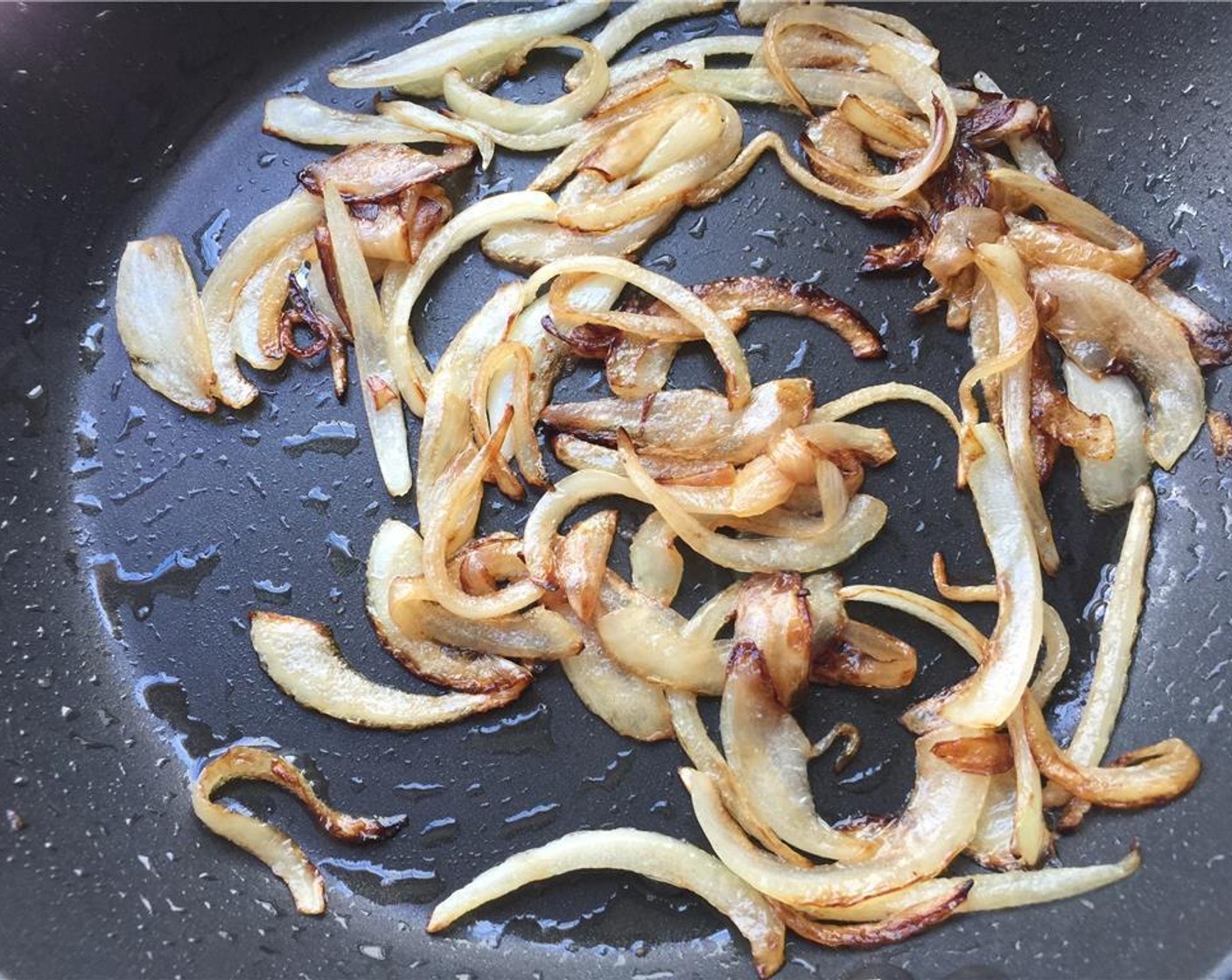 step 5 Once the onion is nice and golden, remove from heat.