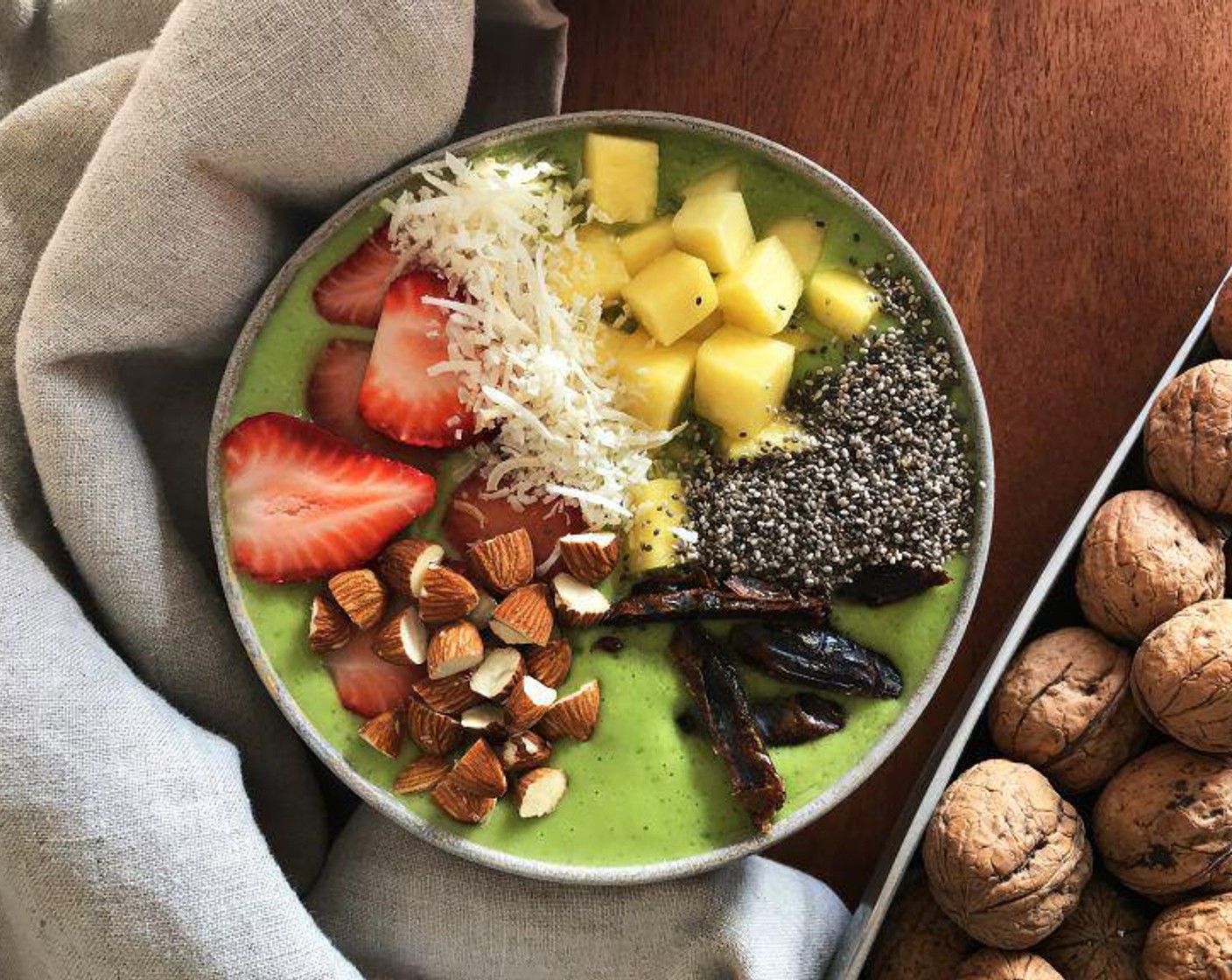 Super Green Tropical Smoothie Bowl