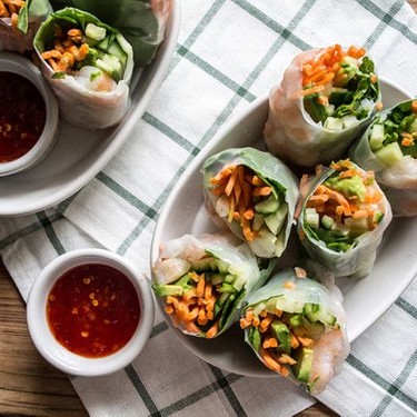 Shrimp and Avocado Fresh Spring Rolls Recipe | SideChef