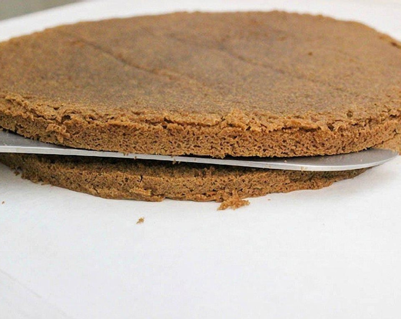 step 17 Repeat for the last 1/3 of the batter and bake for 15 minutes and slice, for a total of 6 cake layers.