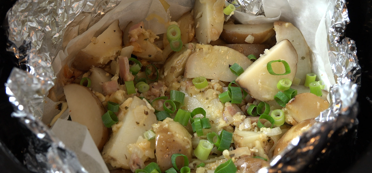 Slow Cooker Cheese and Bacon Potatoes Recipe | SideChef