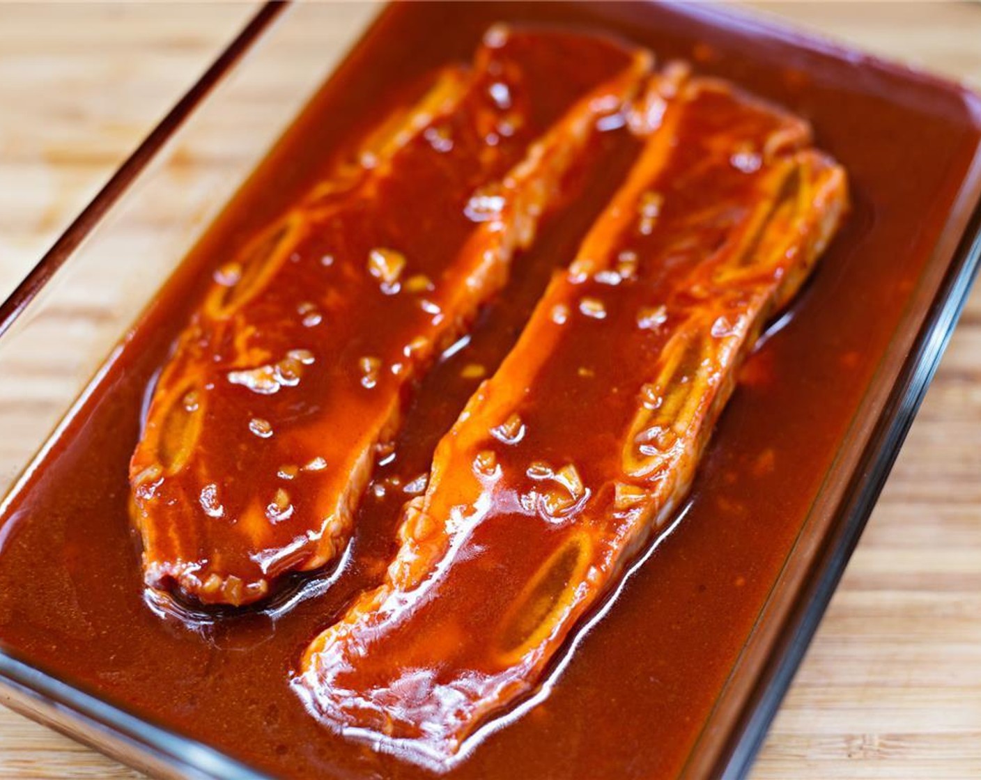 step 6 Add in what you are marinating! Cubed meat for kabobs, tofu, veggies, chicken—the list is endless! Marinate for about 2 hours.